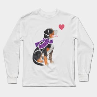 Watercolour Greater Swiss Mountain Dog Long Sleeve T-Shirt